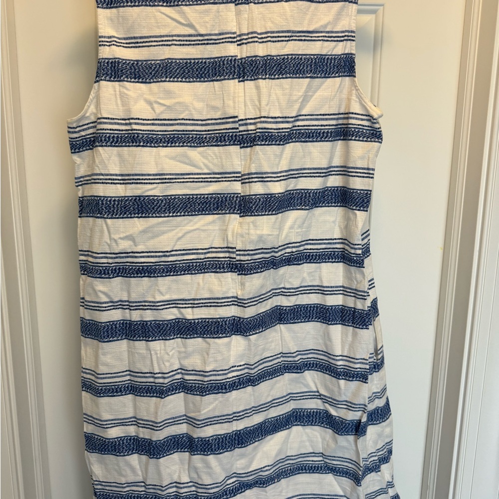 J. Mclaughlin Blue And White Striped Dress - image 3
